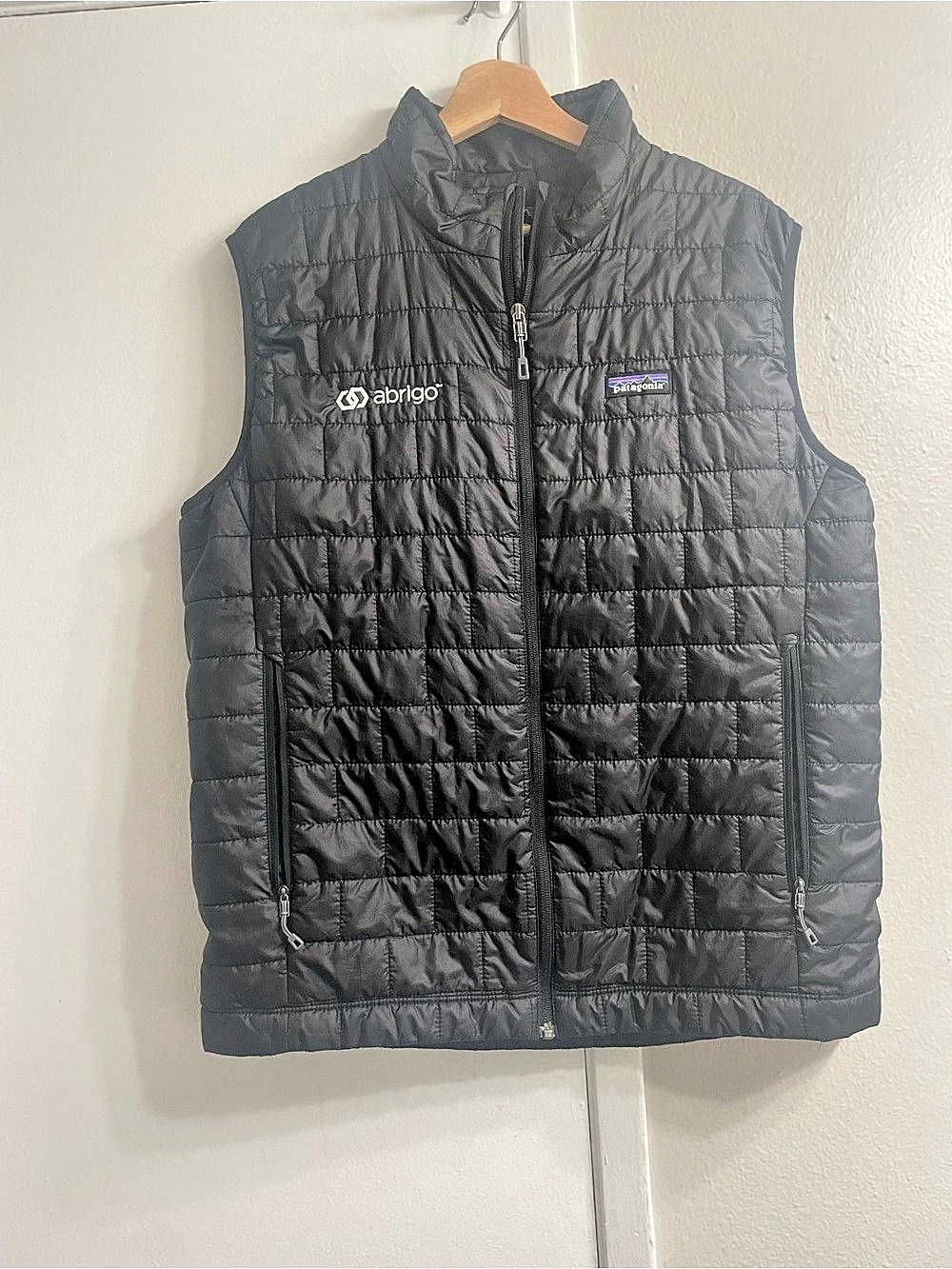 Patagonia Nano Puff Vest Men's Gray Quilted Size Large